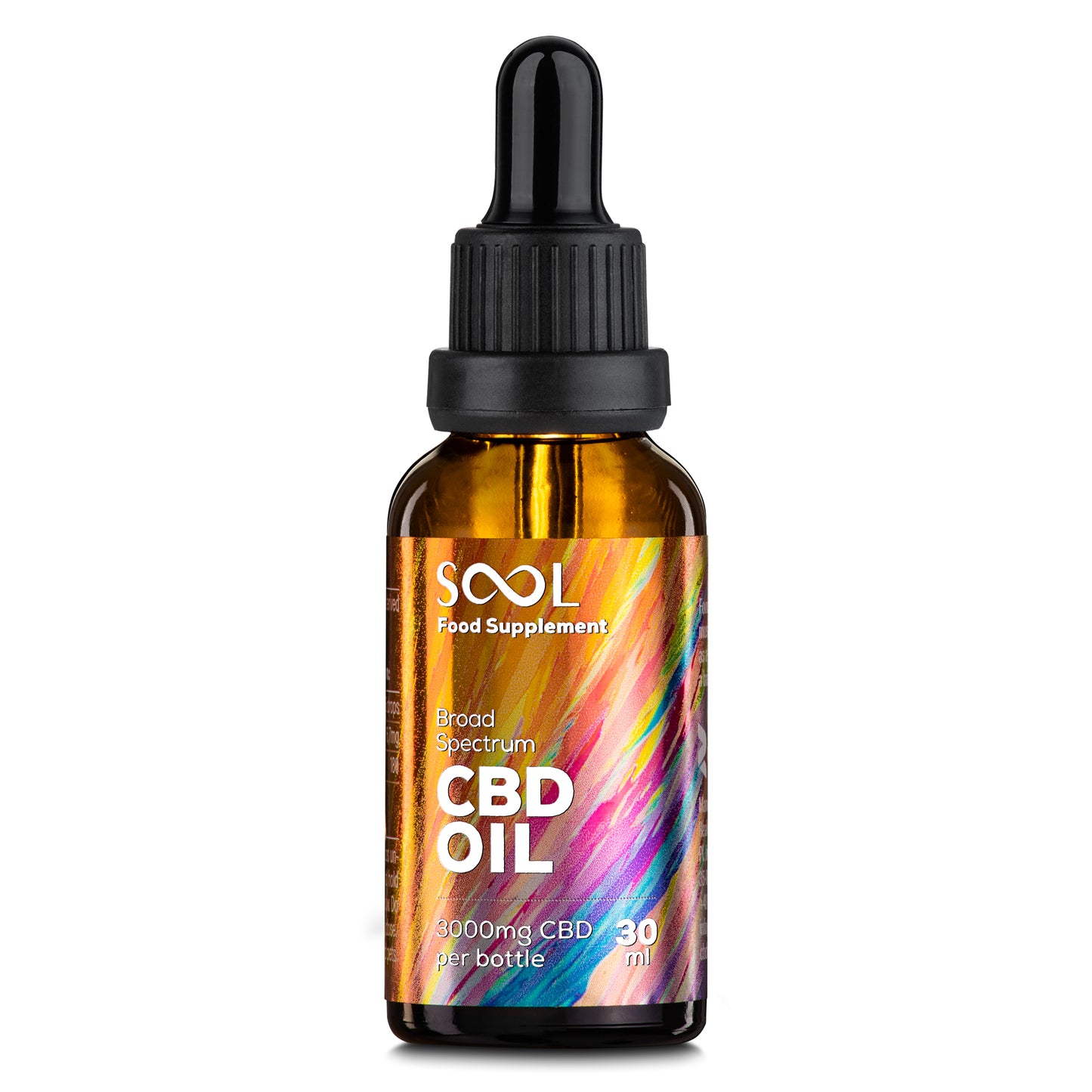 Huile de CBD à large spectre 3000 mg, 30 ml, sans THC