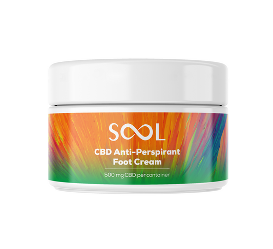 SOOL CBD Antitranspirant Fußcreme 500 mg CBD 100 ml