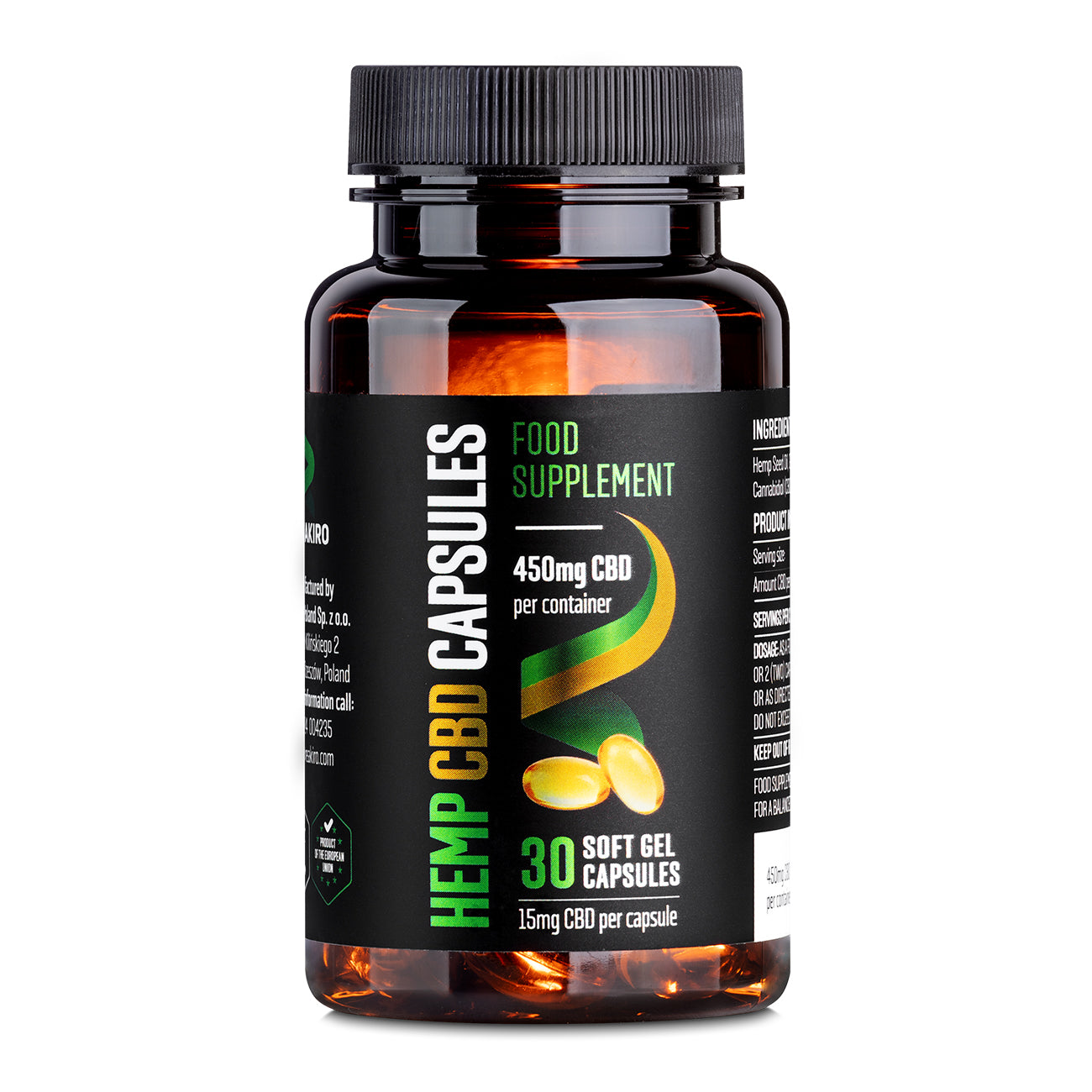 CBD Gel Capsules 450 mg 30 pcs