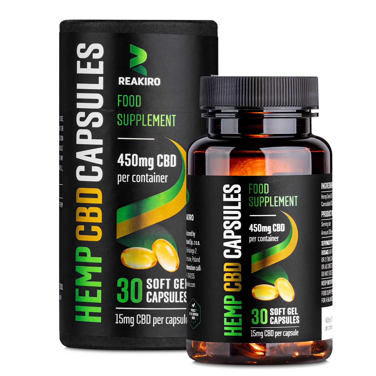 CBD Gel Capsules 450 mg 30 pcs