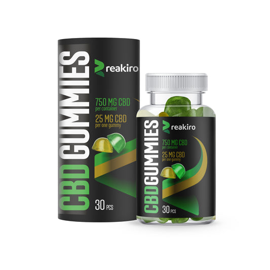 CBD Apfel- und Zitronengummis 750 mg 30 Stk