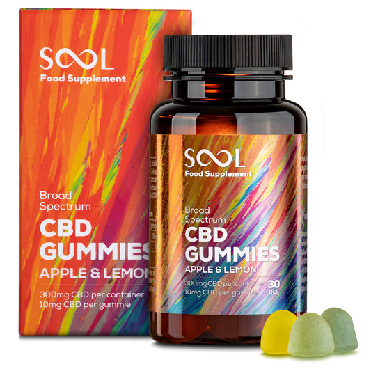 SOOL Spectrum CBD Gummies 300 mg, 30 Stück, THC-frei