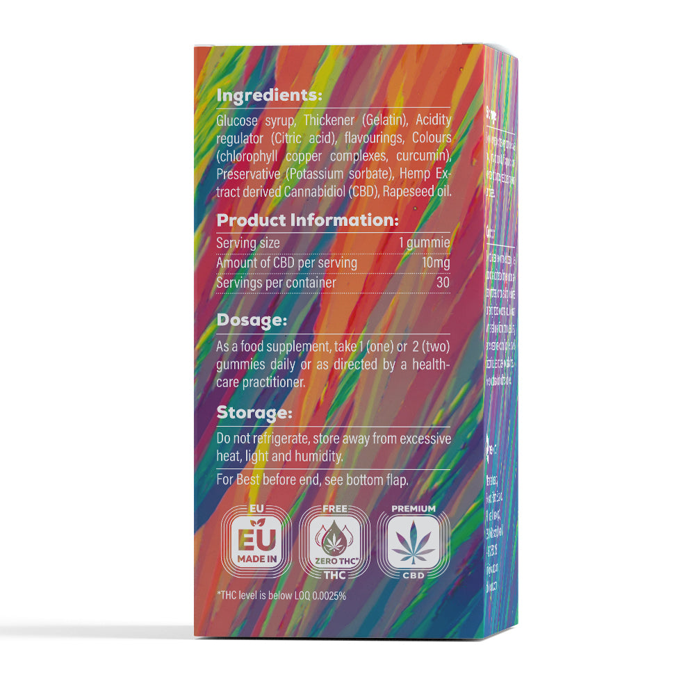 SOOL Spectrum CBD Gummies 300 mg, 30 Stück, THC-frei