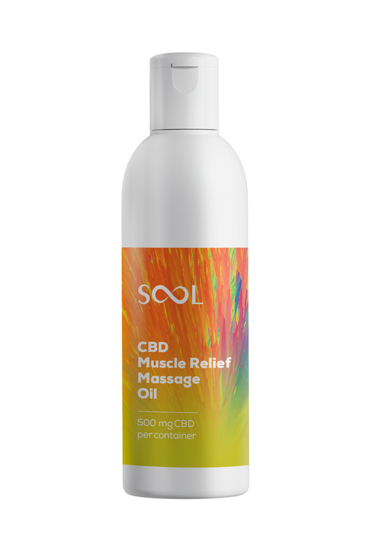 SOOL CBD Muscle Relief Massageöl 500 mg CBD 200 ml