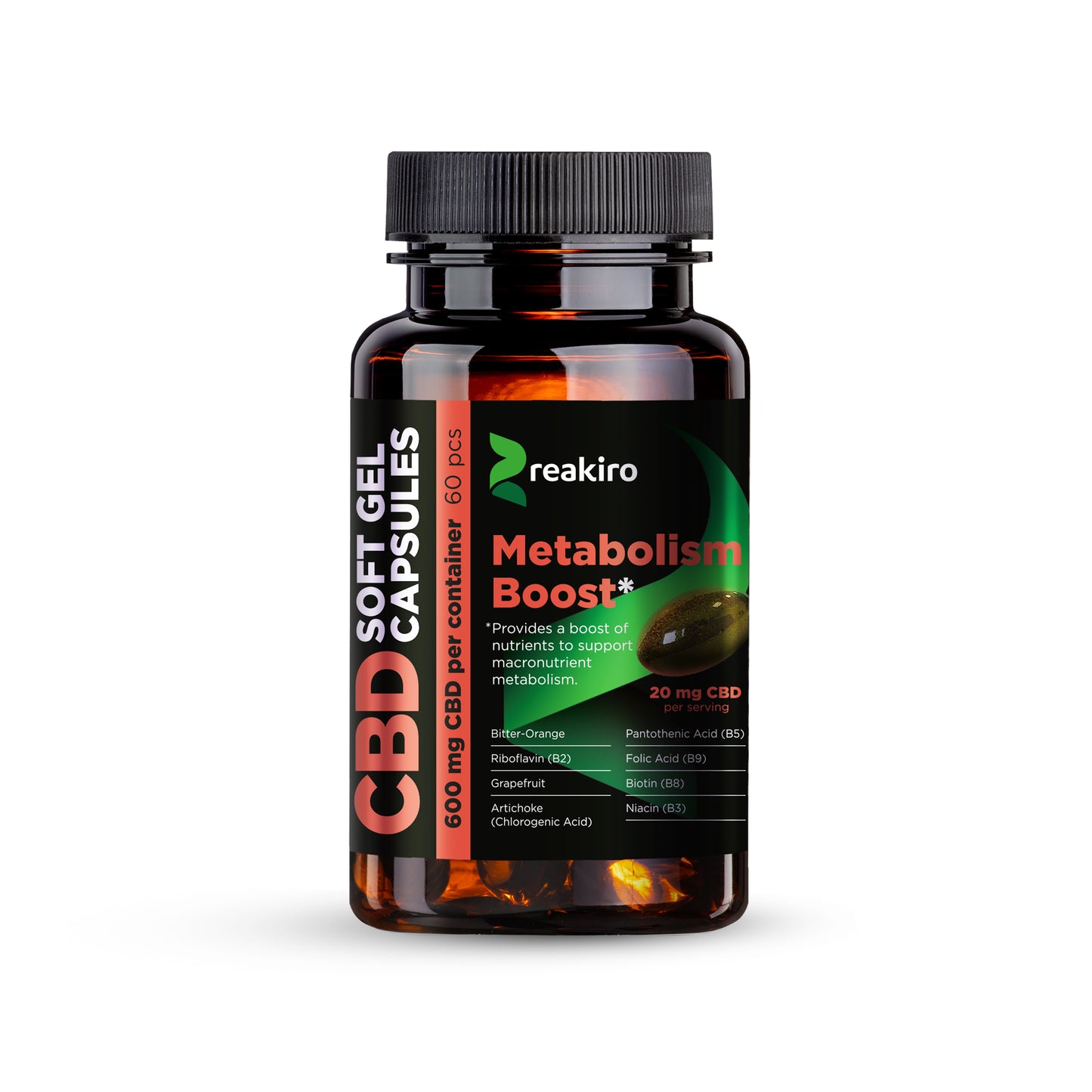 Metabolism Support Capsules 600mg CBD