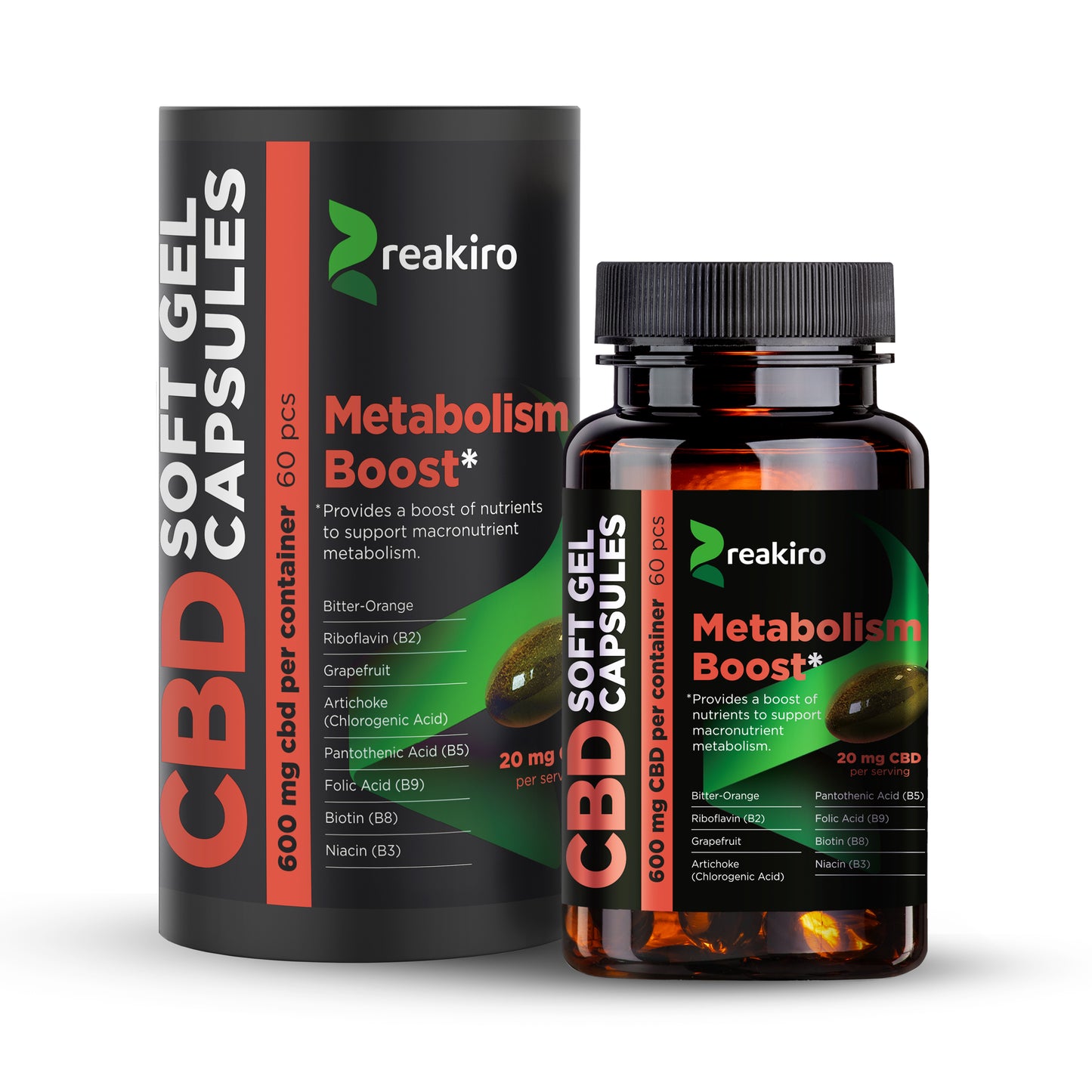 Metabolism Support Capsules 600mg CBD